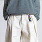 is-ness TWILL TUCK TROUSERS