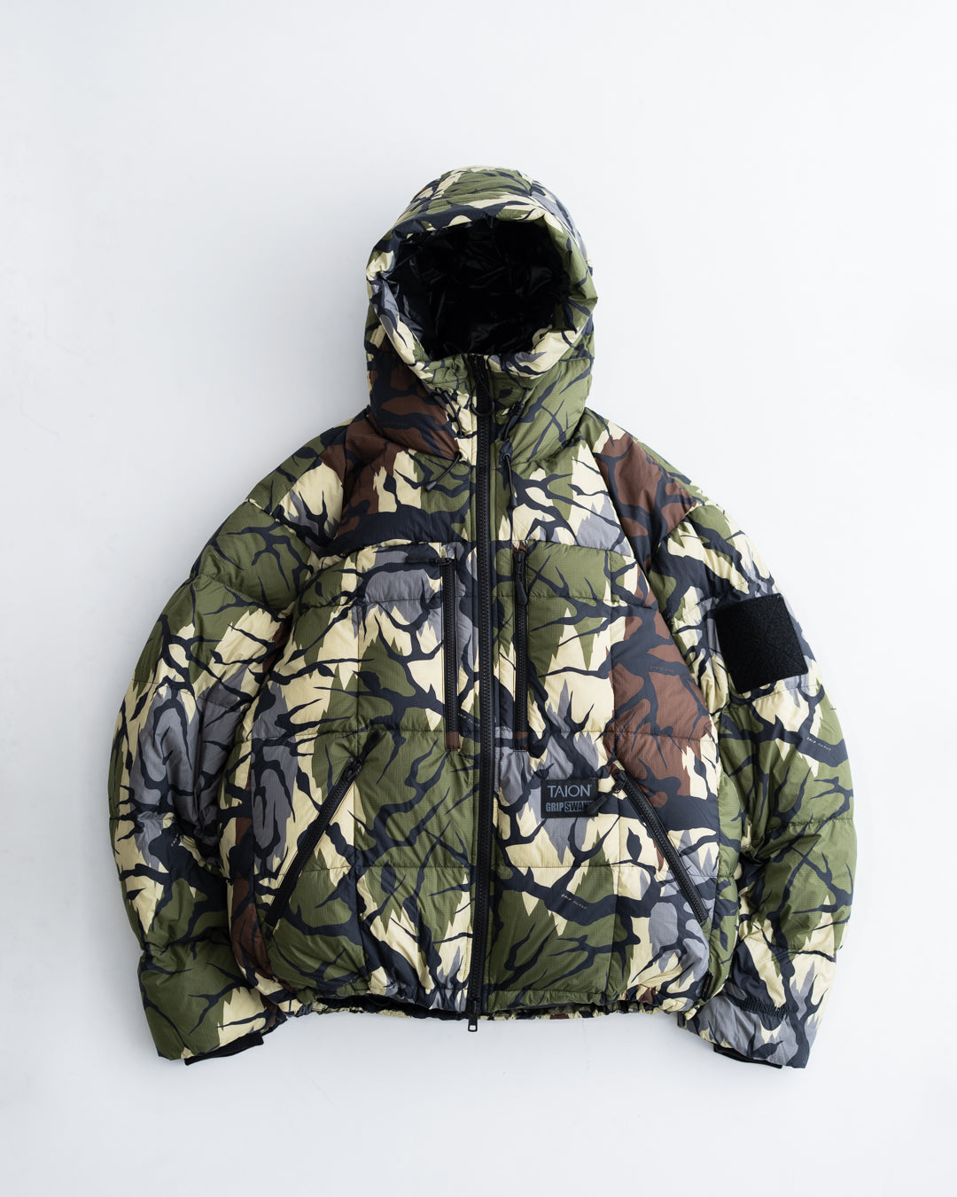 【Collaboration Item】GRIP SWANY CORDURA DOWN JACKET BLACK CAMO