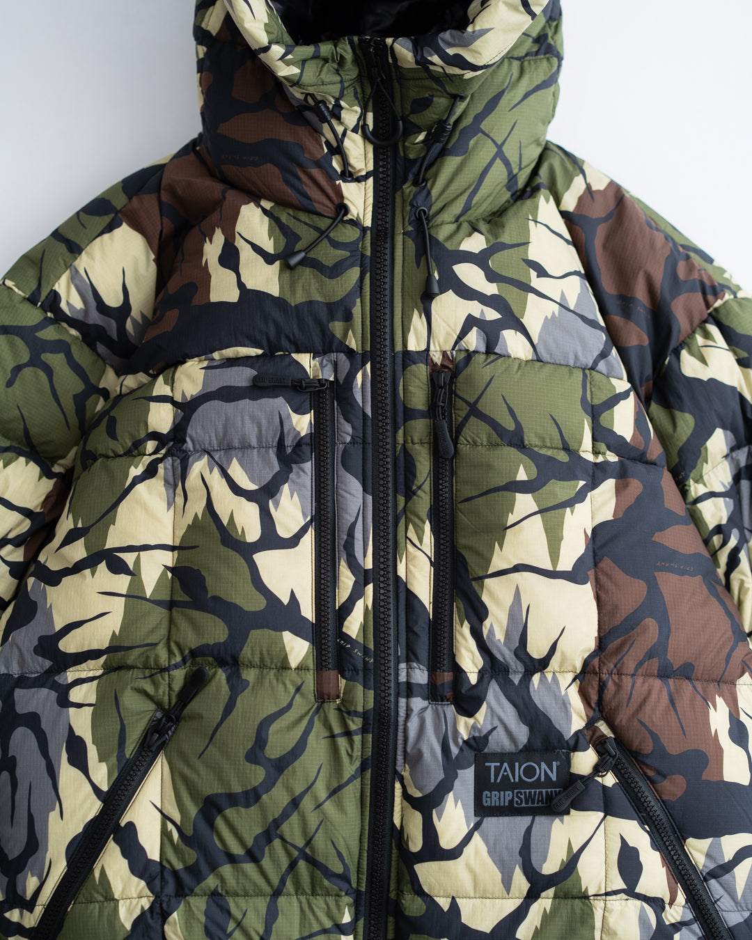 【Collaboration Item】GRIP SWANY CORDURA DOWN JACKET BLACK CAMO