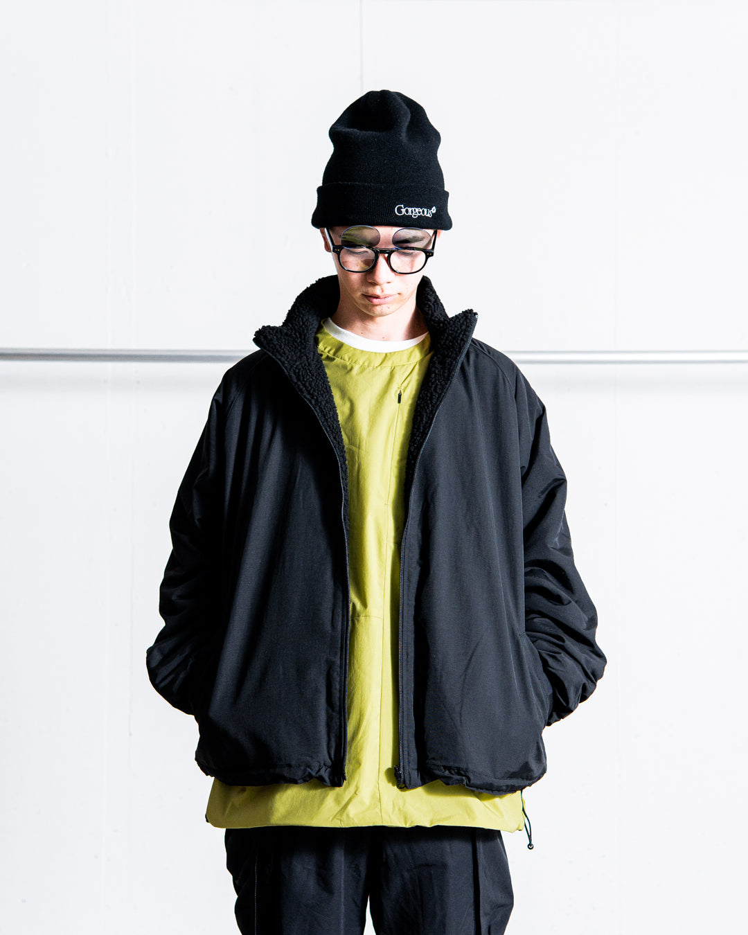ISNESS MUSIC DUB REVERSIBLE FLEECE JACKET