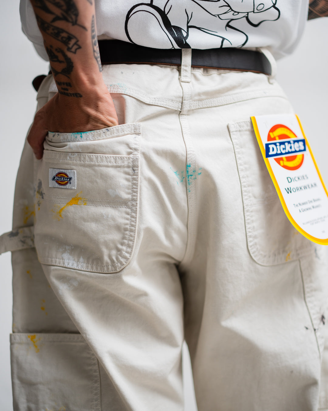 [LAST 1] ANACHRONORM × Dickies DART PAINT DOUBLE KNEE PAINTER PANTS