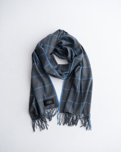 [10.31 sat 12:00 Release] SEDAN ALL-PURPOSE Cashmere Wool Grid Stole