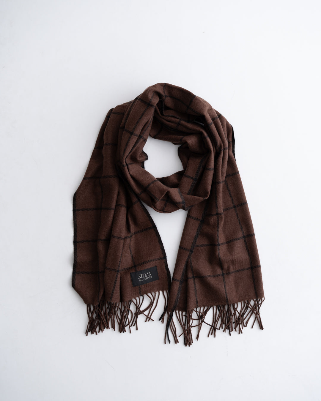 [10.31 sat 12:00 Release] SEDAN ALL-PURPOSE Cashmere Wool Grid Stole