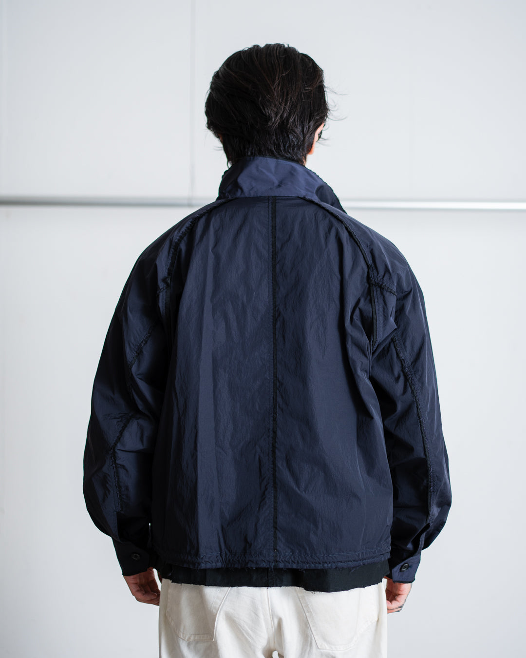 Name. REVERSIBLE HARRINGTON JACKET : IRREGULAR INSIDE OUT