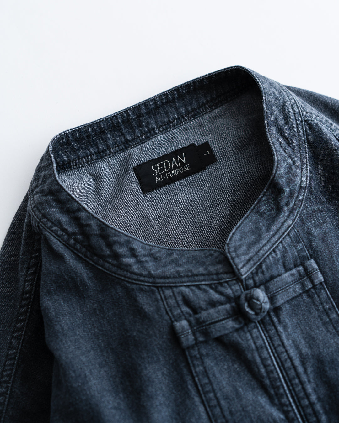 [4.4 sat 12:00 Release] SEDAN ALL-PURPOSE Light Denim Kungfu Shirt
