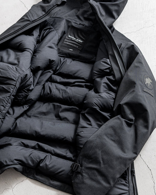 【limited】HUNTING WORLD CRAFTED BY DESCENTE.LAB ALTERNATELY WAVE DOWN HOODED JACKET