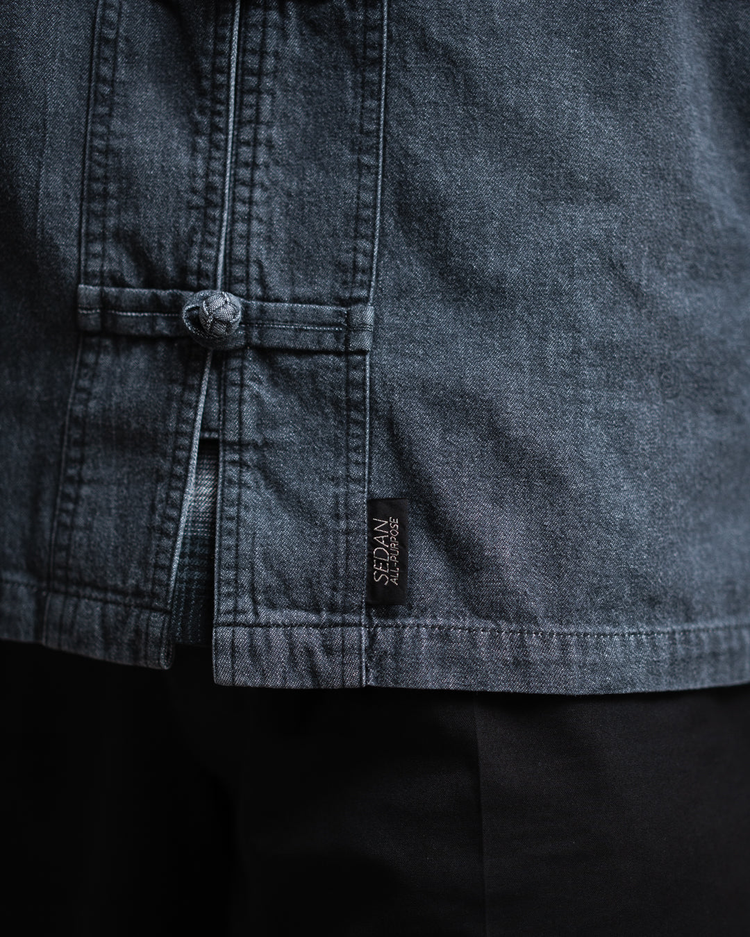 [4.4 sat 12:00 Release] SEDAN ALL-PURPOSE Light Denim Kungfu Shirt