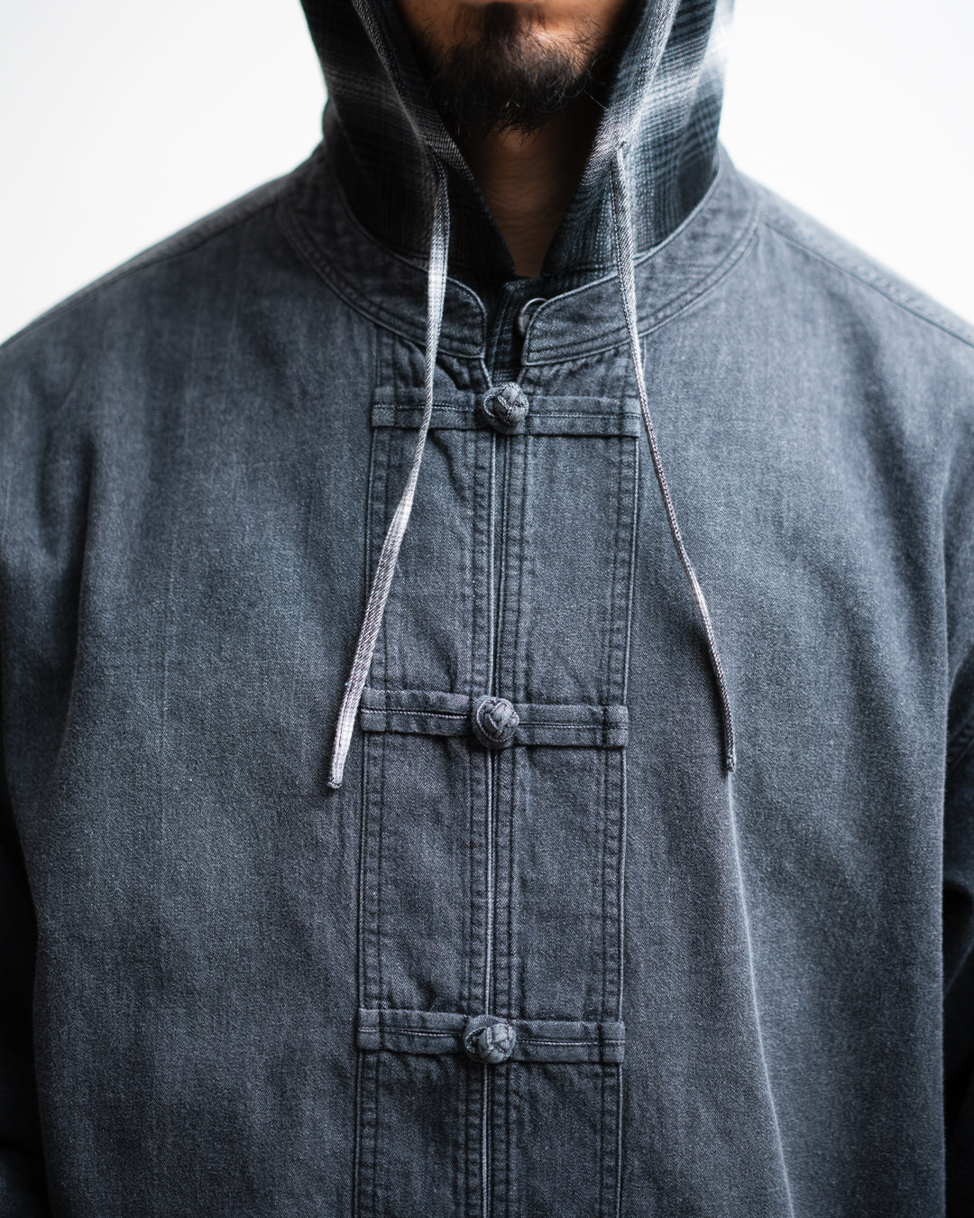 [4.4 sat 12:00 Release] SEDAN ALL-PURPOSE Light Denim Kungfu Shirt