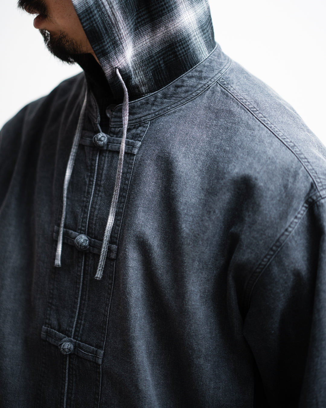 [4.4 sat 12:00 Release] SEDAN ALL-PURPOSE Light Denim Kungfu Shirt
