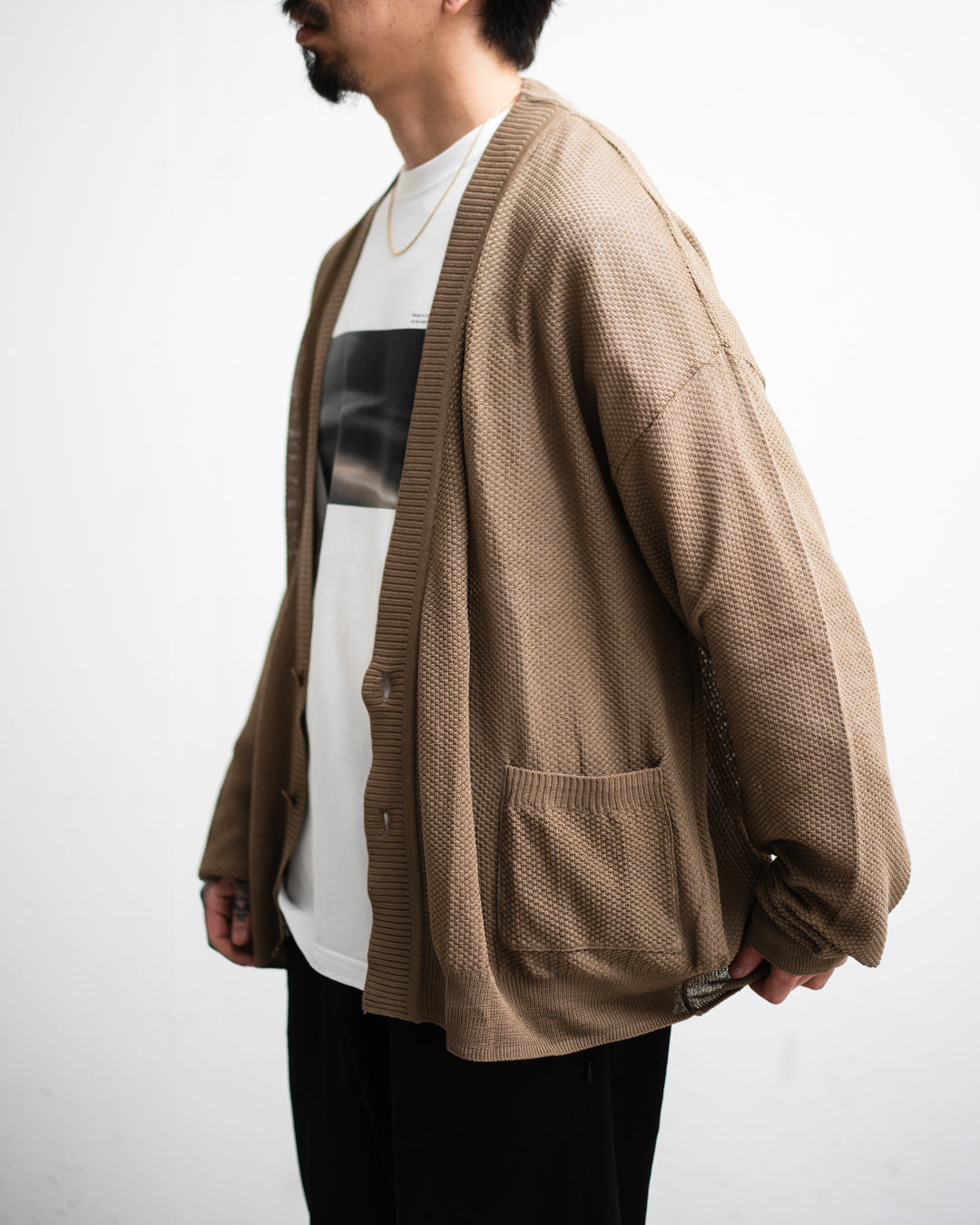 meanswhile Dappled sunlight Double Knit Cardigan