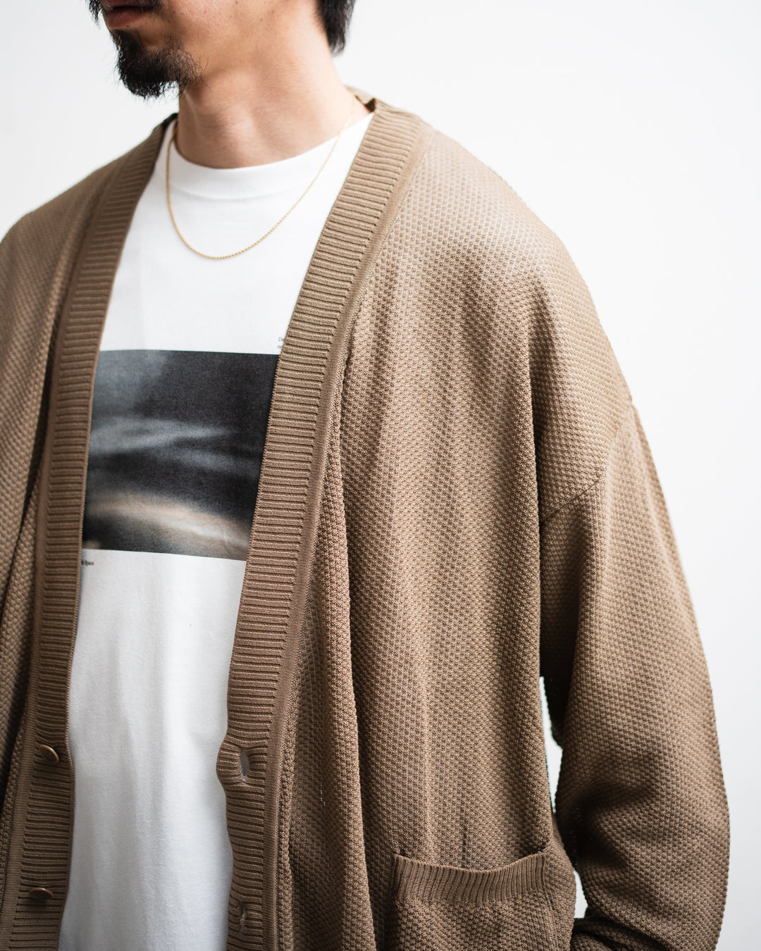 meanswhile Dappled sunlight Double Knit Cardigan