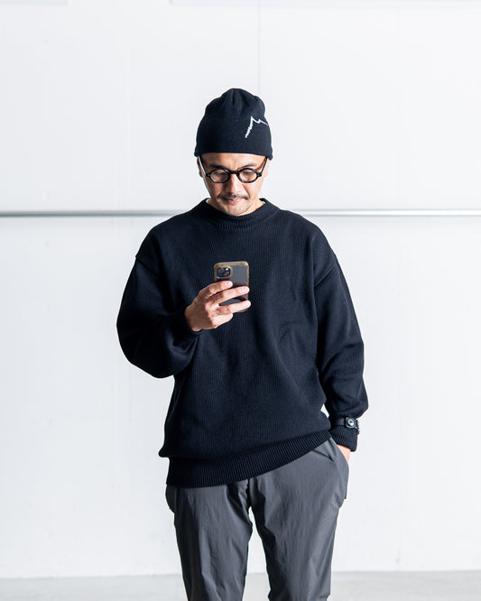 snow peak Co/Ny/Pe Knit Crew Neck