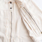 FOUNDOUR LOOSELY WOVEN DENIM ZIP UP BLOUSON