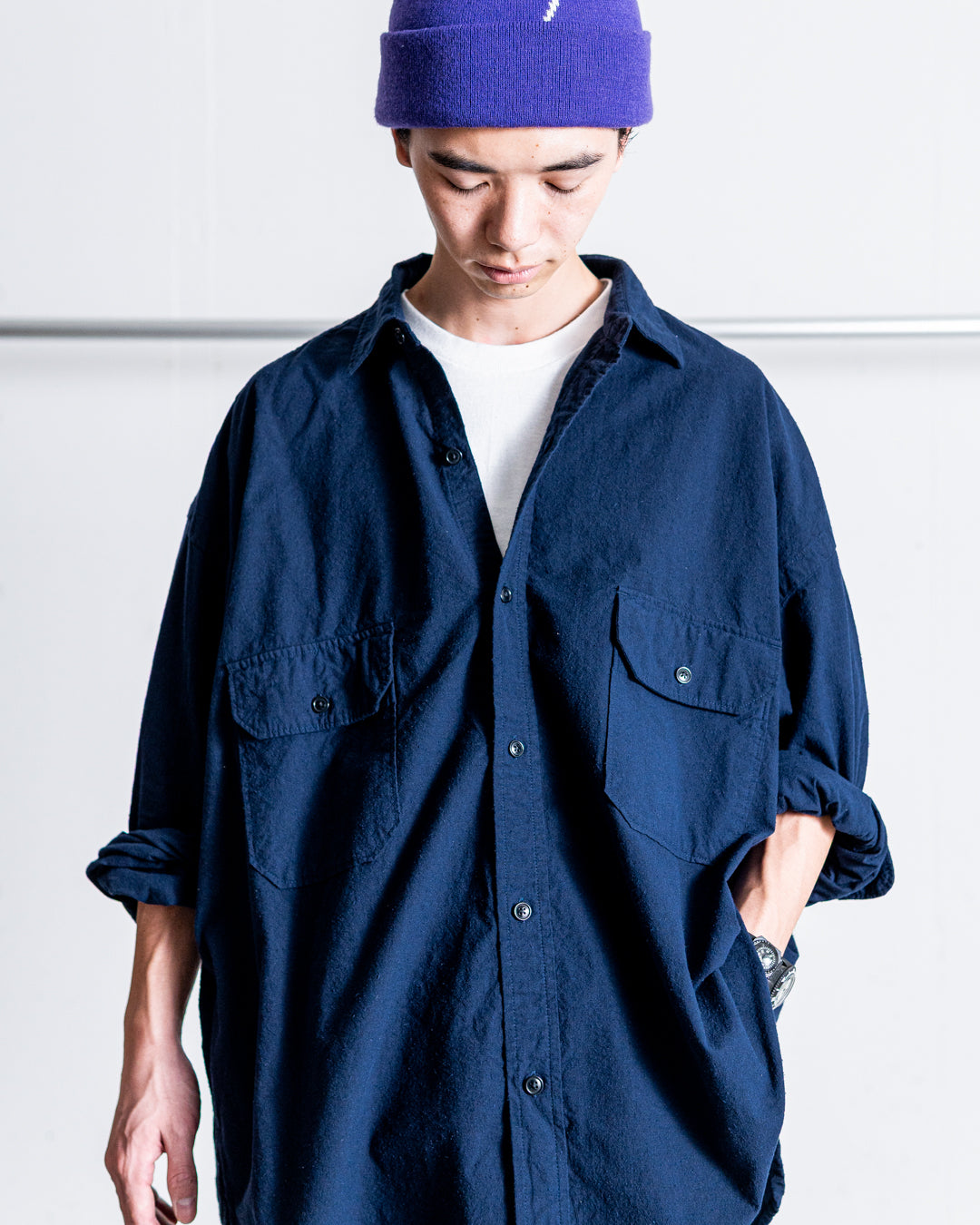 SANMONT Cotton Silk Work Shirt