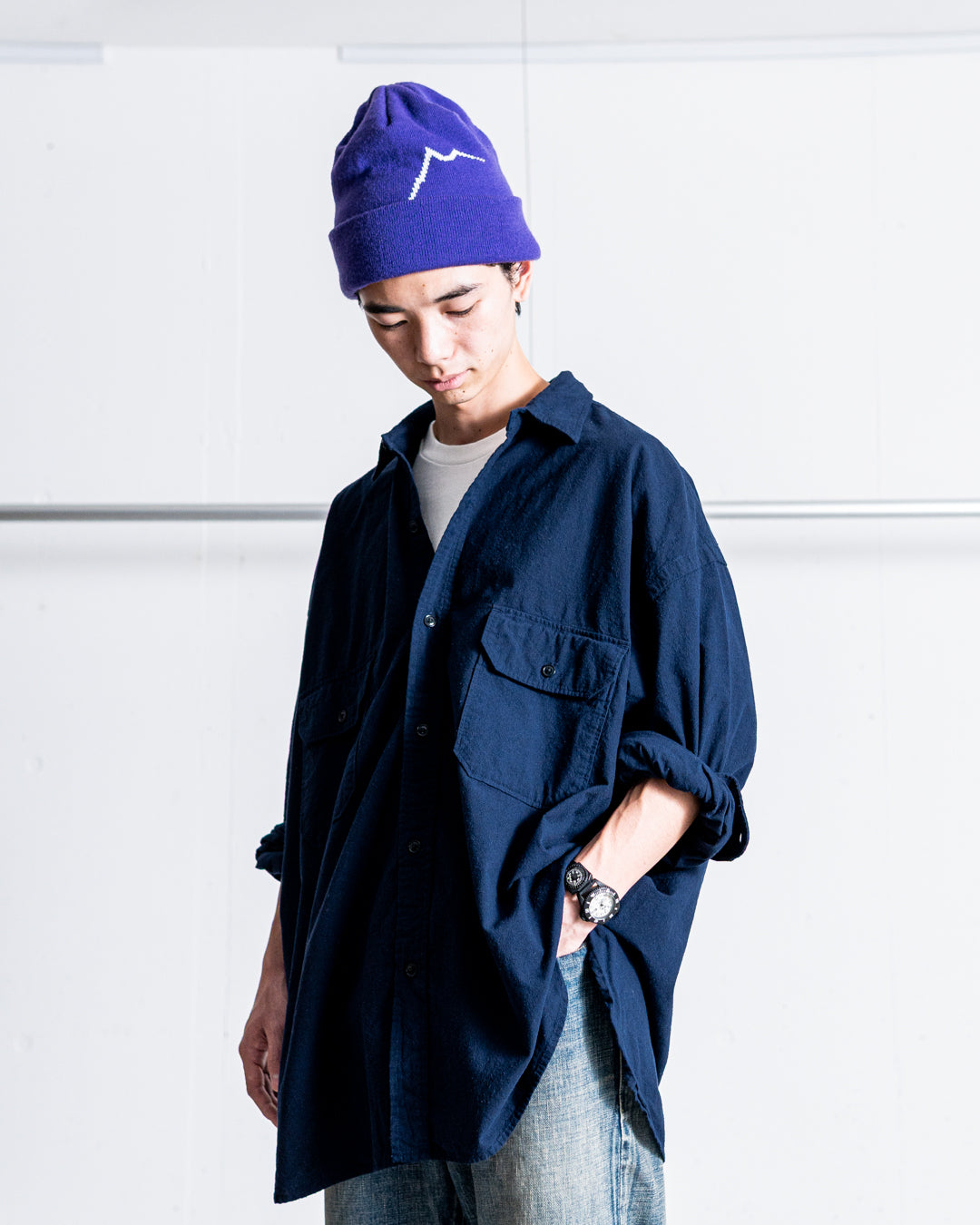 SANMONT Cotton Silk Work Shirt