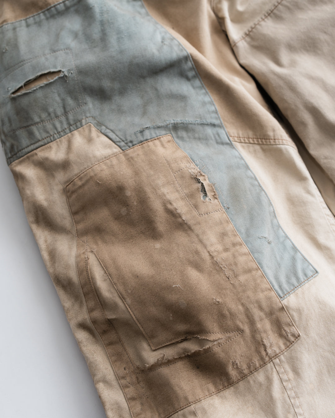 ANACHRONORM REMAKED MIX PANEL WIDE EASY PANTS