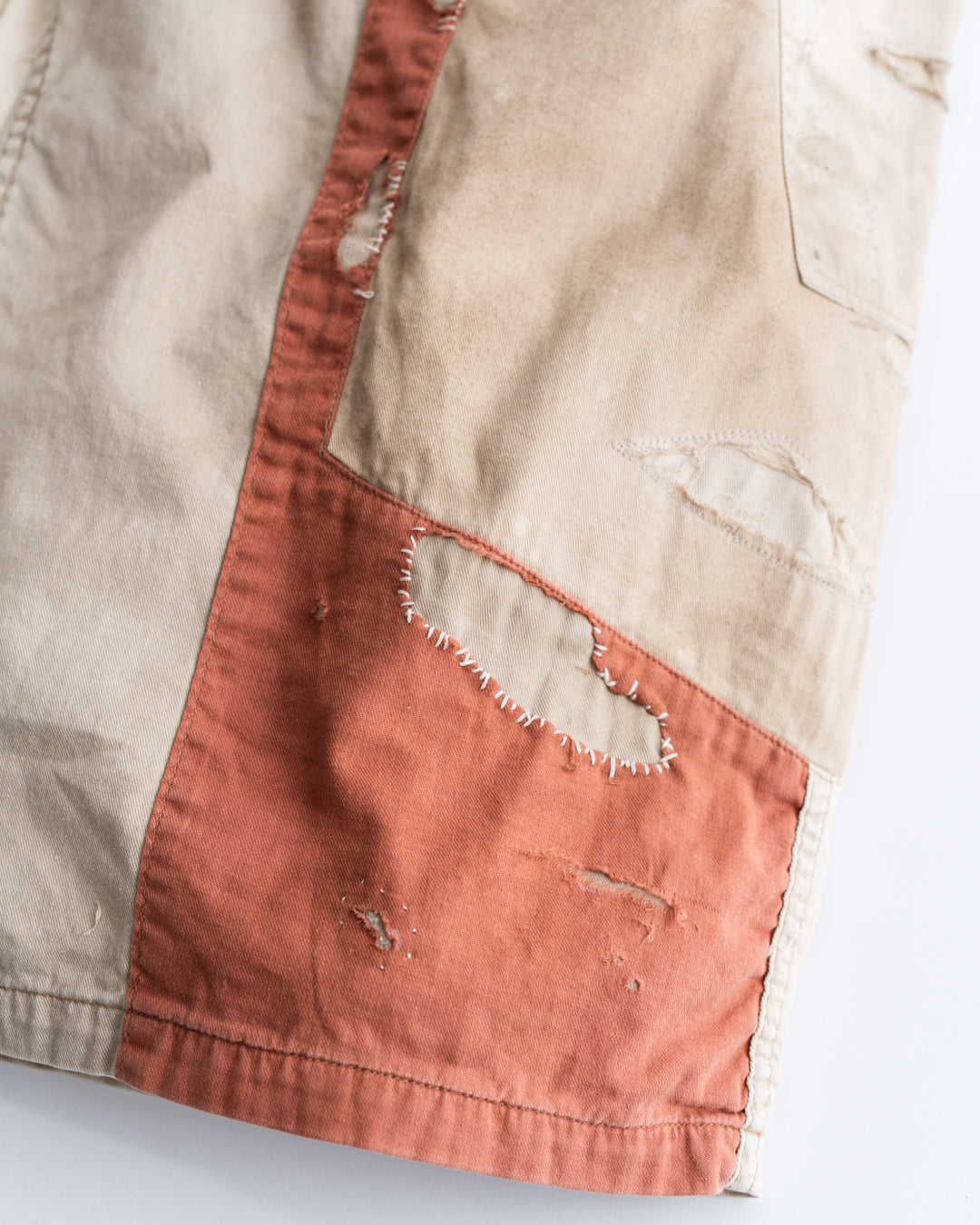 ANACHRONORM REMAKED MIX PANEL WIDE EASY PANTS