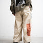 ANACHRONORM REMAKED MIX PANEL WIDE EASY PANTS