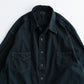 FOUNDOUR BLACK DYED DENIM SHIRT