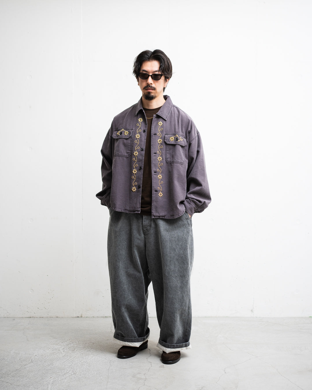 【REMI RELIEF/レミレリーフ】ミリタリーシャツ WIDE MILITARY SHIRT(ノーマル) - REMI RELIEF（レミレリーフ