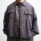 [LAST 1] REMI RELIEF WIDE MILITARY SHIRT(花茎スタッズ)