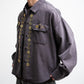 [LAST 1] REMI RELIEF WIDE MILITARY SHIRT(花茎スタッズ)