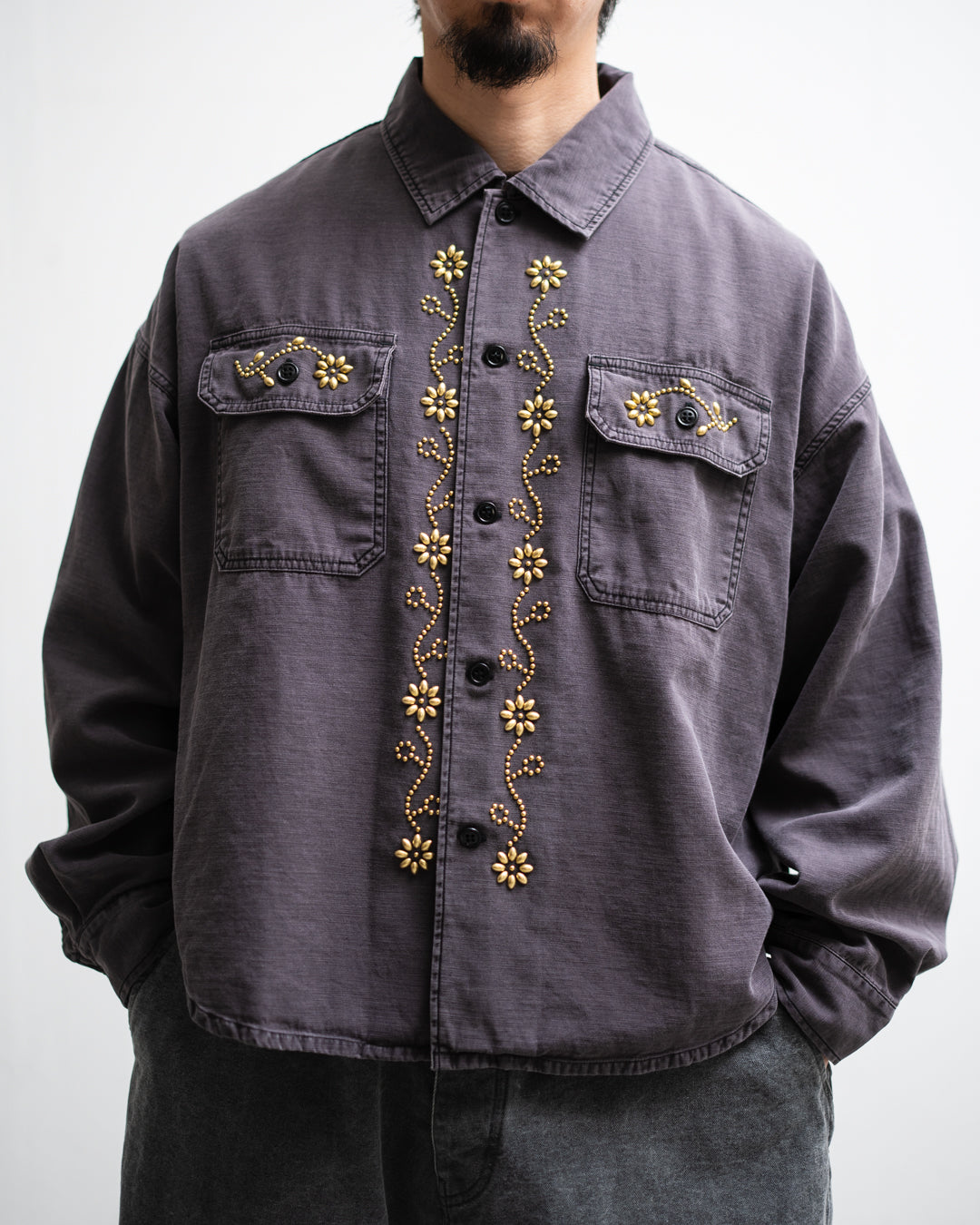 通販] REMI RELIEF (レミレリーフ) WIDE MILITARY SHIRT 商品ページ