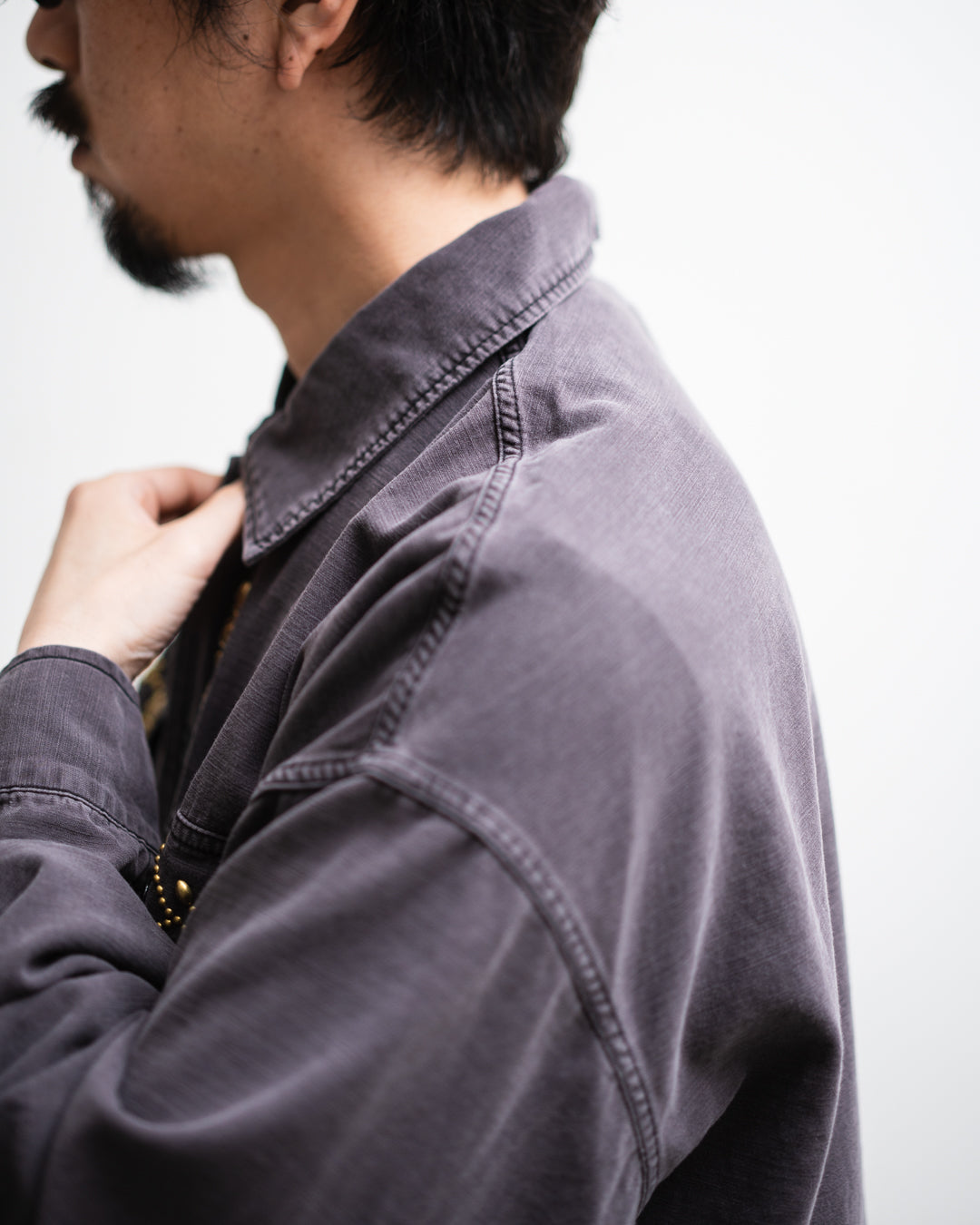 [LAST 1] REMI RELIEF WIDE MILITARY SHIRT(花茎スタッズ)