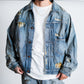 [LAST 1] ANACHRONORM CHEAK COMBI DENIM JACKET INDIGO(REMAKE)