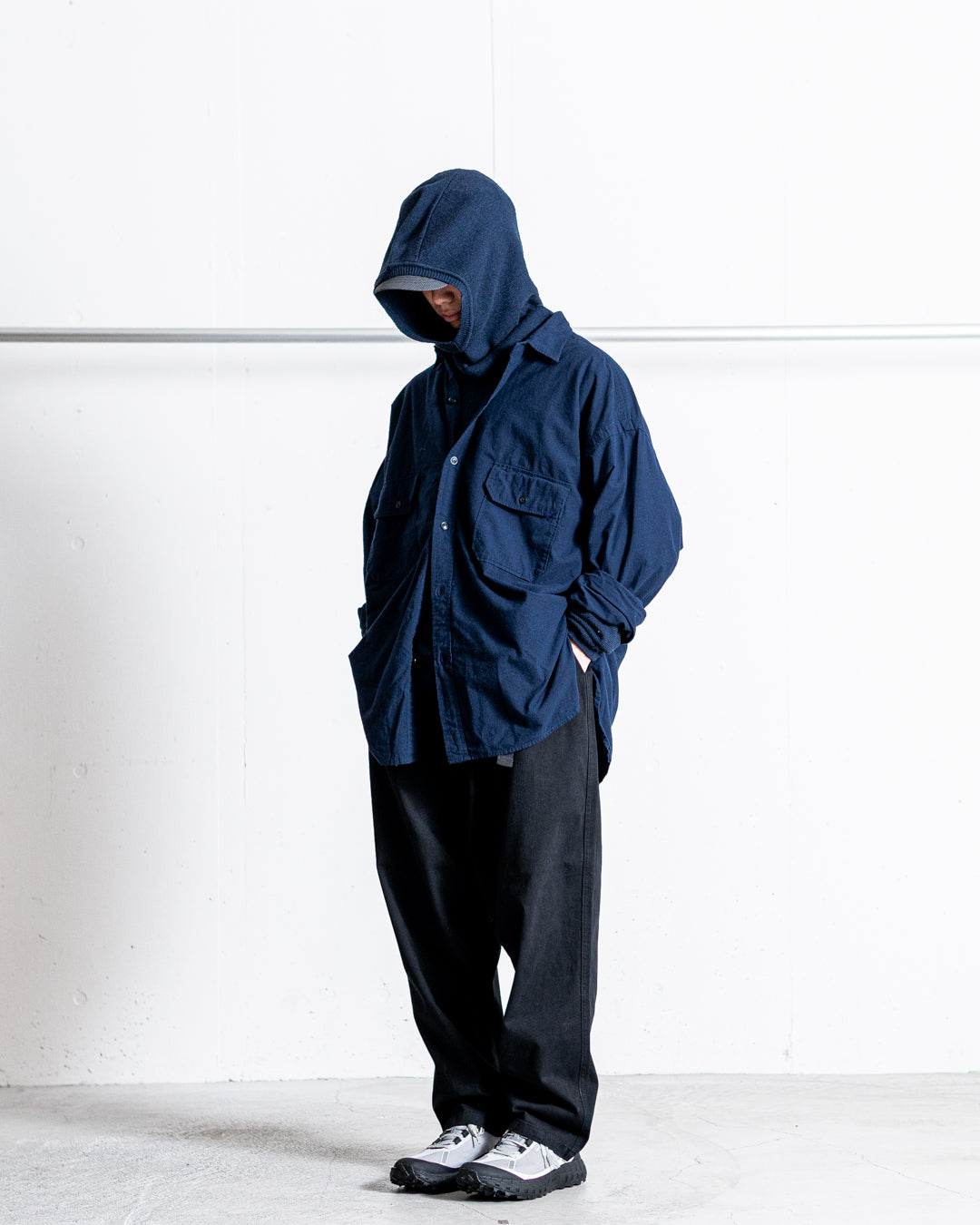 SANMONT Silk Noir Knit Balaclava