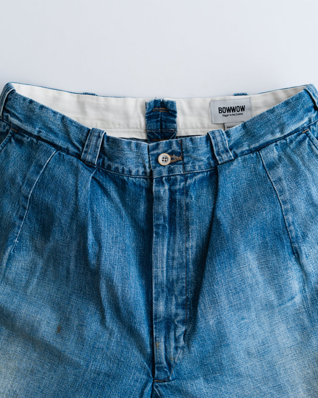 BOWWOW US ARMY DENIM SHORTS AGED