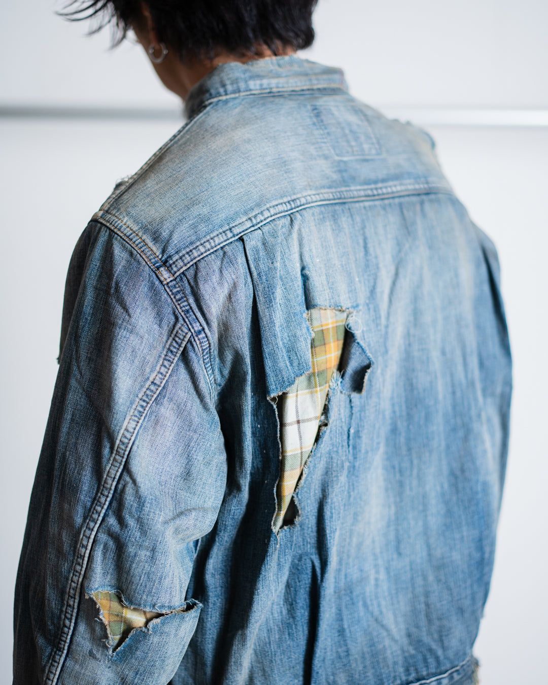 [LAST 1] ANACHRONORM CHEAK COMBI DENIM JACKET INDIGO(REMAKE)
