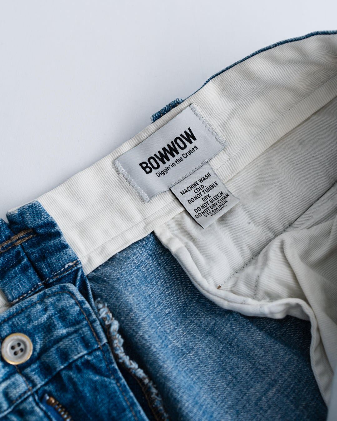 BOWWOW US ARMY DENIM SHORTS AGED