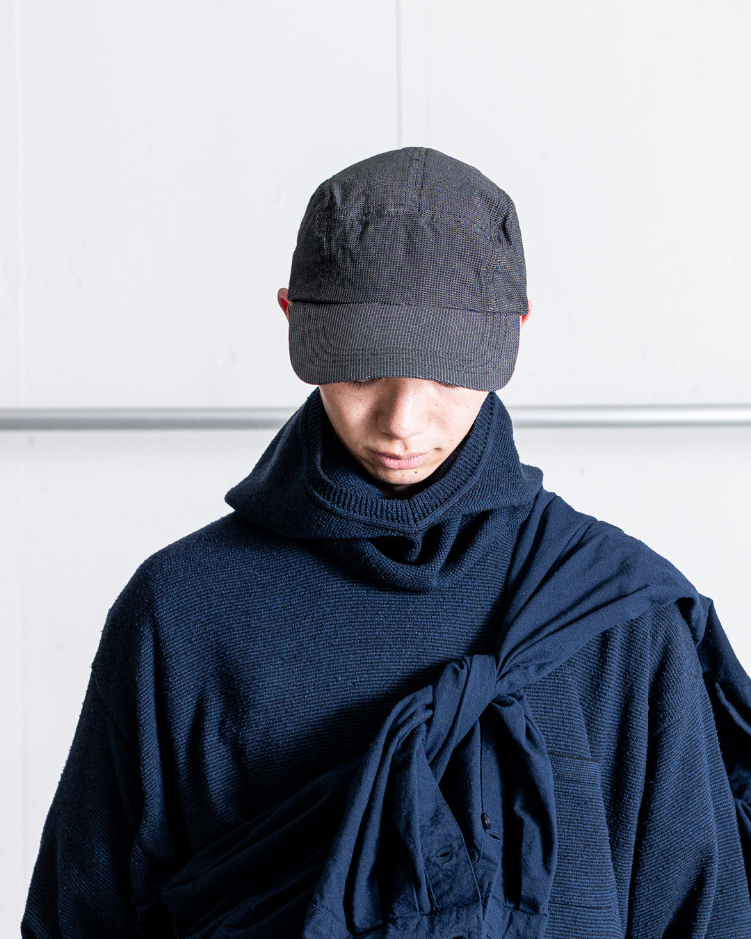SANMONT Silk Noir Knit Balaclava