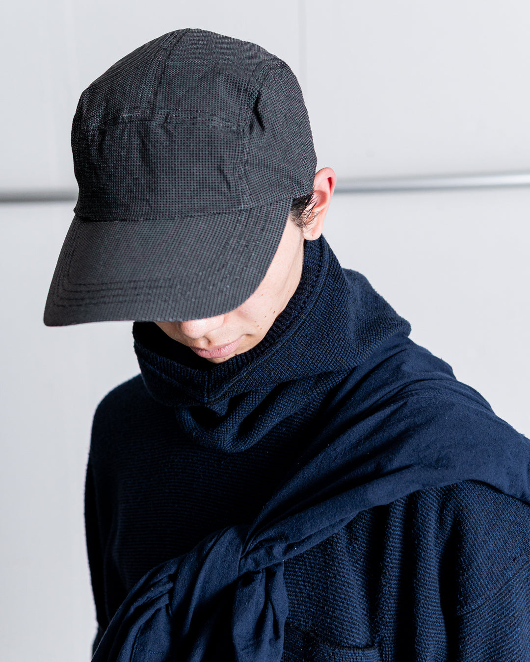 SANMONT Silk Noir Knit Balaclava