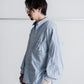 refomed  WRIST PATCH WIDE SHIRT"STRIPE"