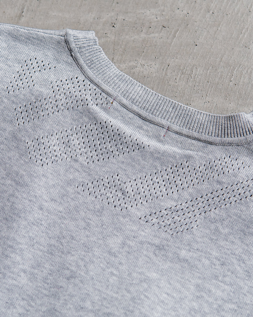 is-ness KNIT VENTILATION T-SHIRT