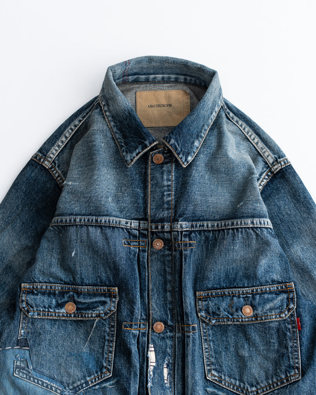 ANACHRONORM REMAKED DOUBLE POCKET DENIM JACKET