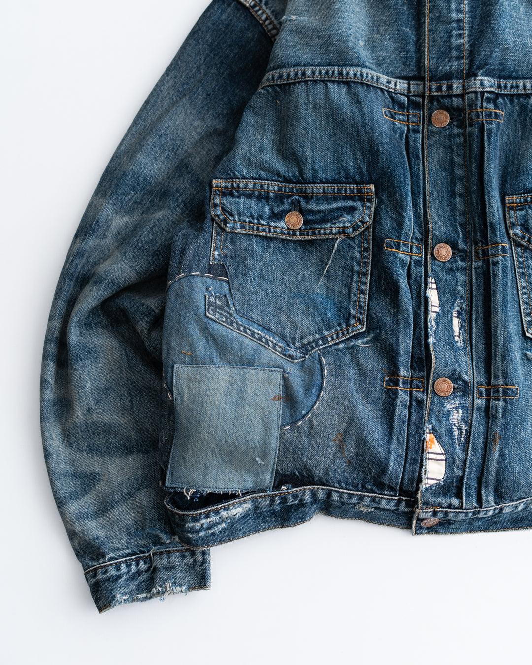 ANACHRONORM REMAKED DOUBLE POCKET DENIM JACKET