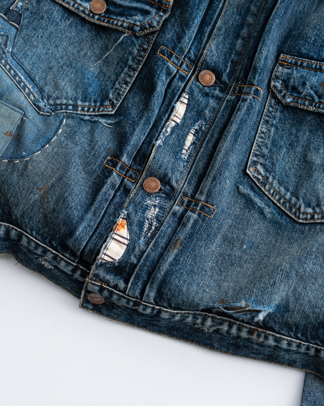 ANACHRONORM REMAKED DOUBLE POCKET DENIM JACKET