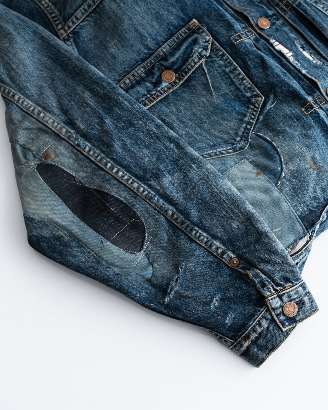 ANACHRONORM REMAKED DOUBLE POCKET DENIM JACKET