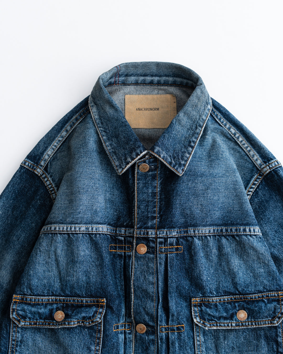 ANACHRONORM AGING DOUBLE POCKET DENIM JACKET