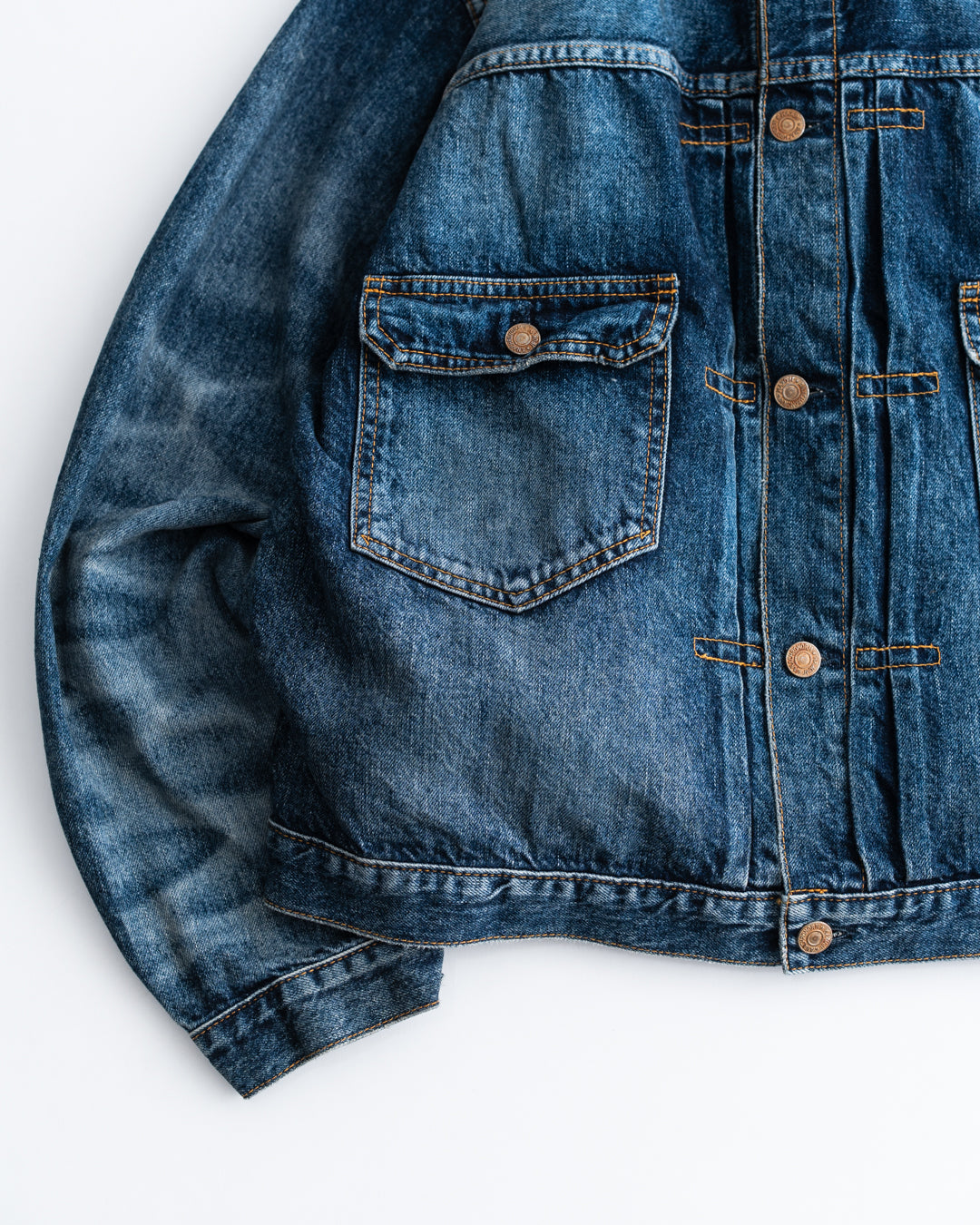 ANACHRONORM AGING DOUBLE POCKET DENIM JACKET