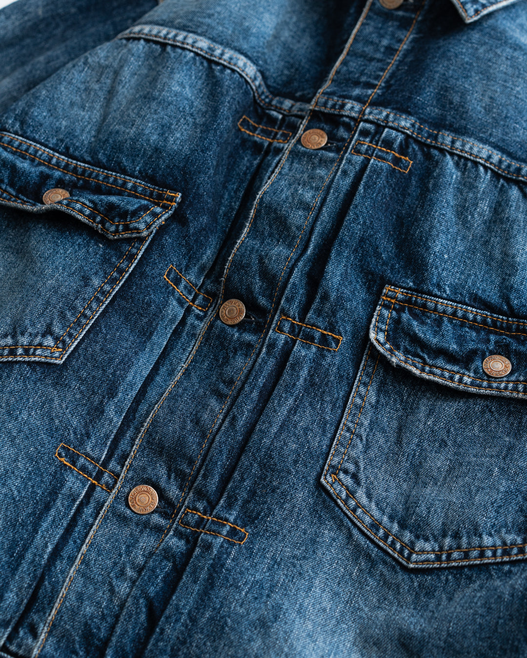 ANACHRONORM AGING DOUBLE POCKET DENIM JACKET