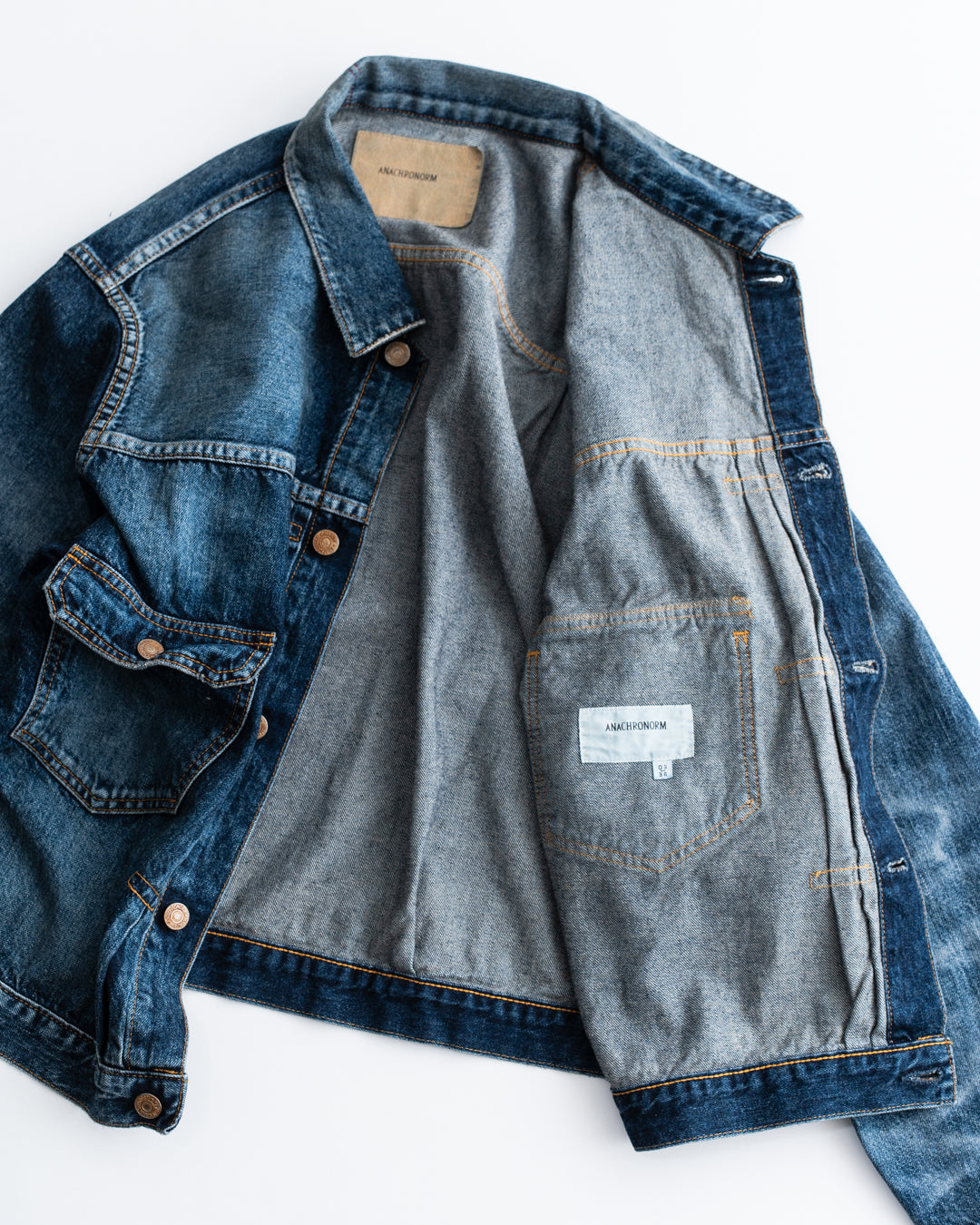 ANACHRONORM AGING DOUBLE POCKET DENIM JACKET