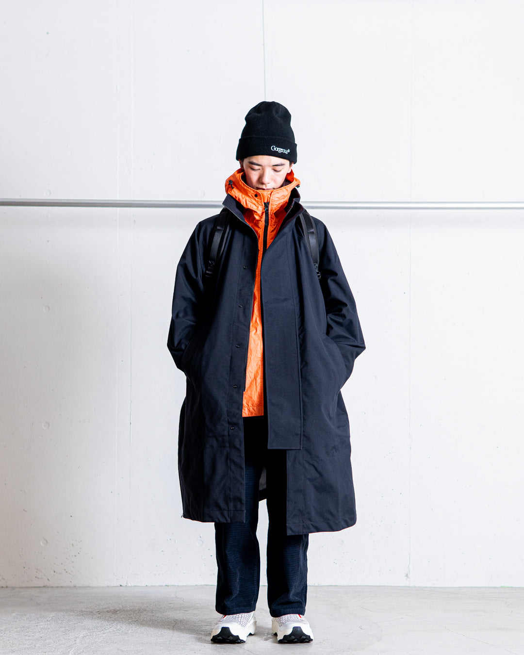 UNTRACE 3L Stand Collar Coat_185