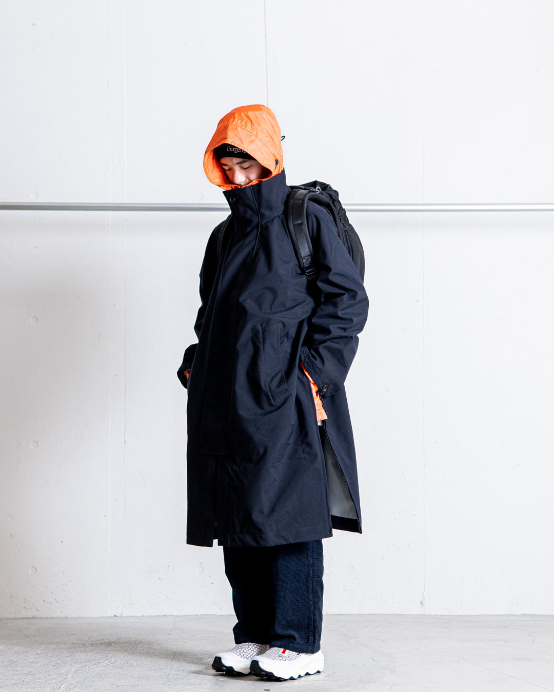 UNTRACE 3L Stand Collar Coat_185