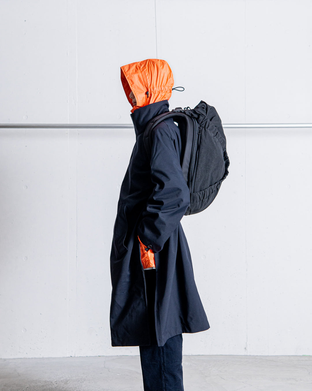 UNTRACE 3L Stand Collar Coat_185