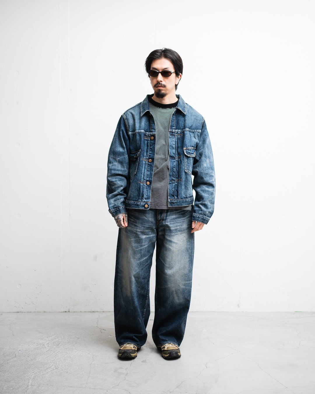 ANACHRONORM AGING WIDE 5P DENIM PANTS