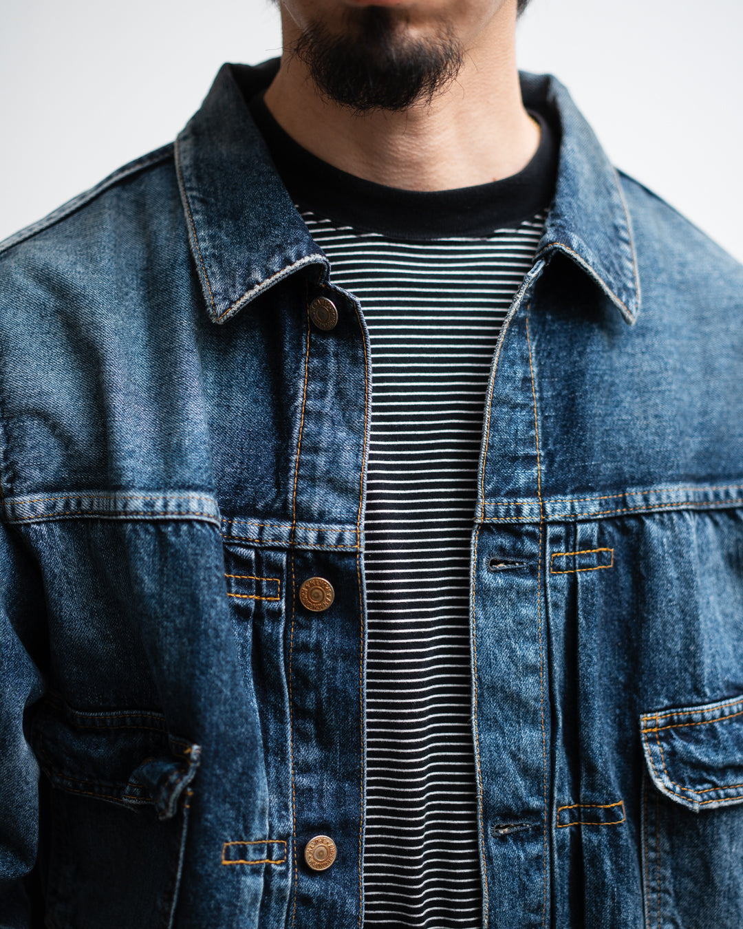ANACHRONORM AGING DOUBLE POCKET DENIM JACKET